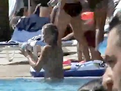 Hidden cam in a swimming pool
