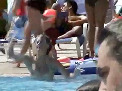 Hidden cam in a swimming pool