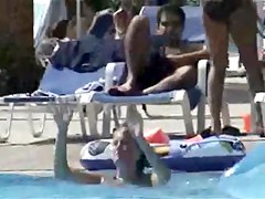Hidden cam in a swimming pool