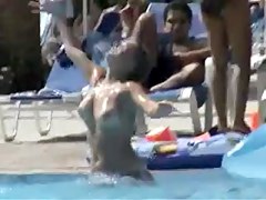 Hidden cam in a swimming pool