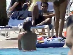 Hidden cam in a swimming pool