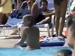 Hidden cam in a swimming pool