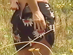 Over 30 milf stripping naked and flashing in park