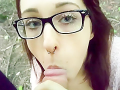 Horny homemade Blowjob, Public porn clip