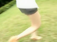 Horny Japanese girl Junko Hayama in Crazy Girlfriend, Outdoor JAV movie