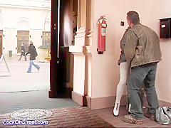 anal fuck on public street