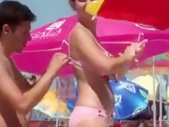 big boobs beach