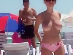 big boobs beach