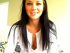 Brunette Flashing Her Big Boobs