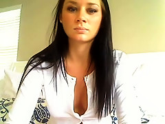 Brunette Flashing Her Big Boobs