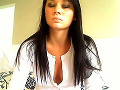 Brunette Flashing Her Big Boobs