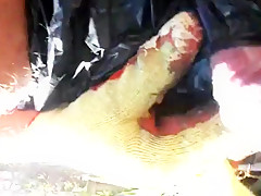 Fabulous homemade Mature, Outdoor sex movie