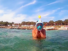 Urlaub 2017 Camping - Wir unter Wasser nackt!