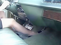 Amazing amateur Foot Fetish, Outdoor sex scene