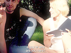 BUMS BUS - Naughty pickup and bus fuck with tattooed German blondie Sina Longlegs