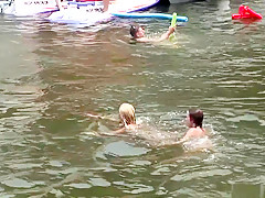 Exotic pornstar in best blonde, brunette porn video