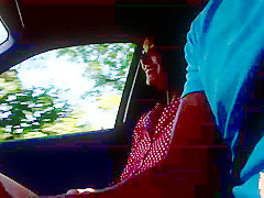 Piper Perri sucks a big cock in the car