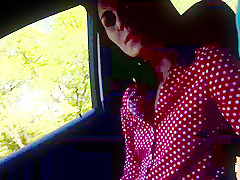 Piper Perri sucks a big cock in the car