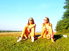 Fabulous homemade Masturbation, Outdoor sex clip