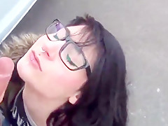 Best amateur Facial, Public porn movie