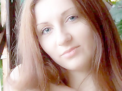 Cute junior russian college girl melissa nude in the garden