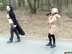 Nikita Ricci & Victoria Pure in Secret pussy eating woodland walk - GirlfriendsXXX