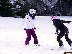 Cayla Lyons & Terra Twain in Snowboard student and older woman - GirlfriendsXXX