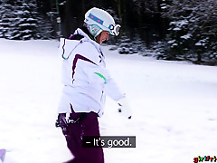 Cayla Lyons & Terra Twain in Snowboard student and older woman - GirlfriendsXXX