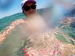 Incredible amateur Brunette, Bikini adult video