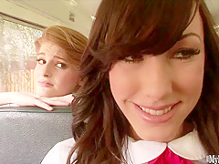 Faye Reagan was the last chick to get dropped off on sorority row.