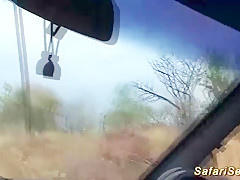 african babe picked up for outdoor fuck