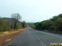 african babe picked up for outdoor fuck