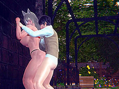 Hentai 3d And 3d Hentai In Ghislaine Dedoldia Ass Fucking Near The Wall