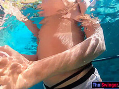 Ass Thai Girlfriend Amateur Poolside Massage And Sex After