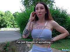 A Genuine Outdoor Hard Fuck For A Hot Babe With Hot Inked Body