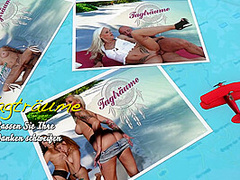 Hot Blonde Gives Friend a Blowjob - Bemefi