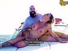 Busty Spanish Mature Slut Gets Her Tight Pussy Fucked On A Yacht - Gina Snake And Max Cortes
