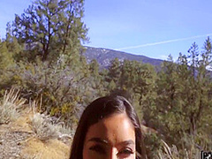 Stranded Chick Gets Pouned Hard By A Big Cock In The Wild - Emily Willis