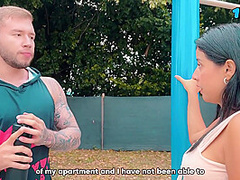 Brian Evansx And Lina Henao - Fucking My New Neighbor I Ask Him For Help To Move Furniture And We End Up Fucking