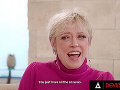 DEVILS FILM - Busty MILF Dee Williams Gives Titty Fuck While Her Naughty Stepdaughter Is Watching