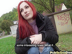 Petite redhead bae assfucked by stranger