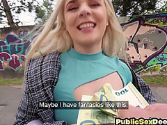 Pulled Babe doggystyled outdoor in POV