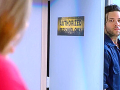 The Janitor's Closet With Abigail Mac, Small Hands - Brazzers