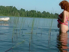 Perv Teen 18+ Pamela Is Making Pussy Juice With The Lakes Water!