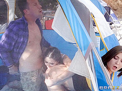 In Tents Fucking: Part 2 With Jessy Jones, Karlee Grey, Jojo Kiss - Brazzers