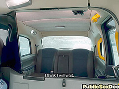 Cockhungry lingerie babe pussyfucked by driver