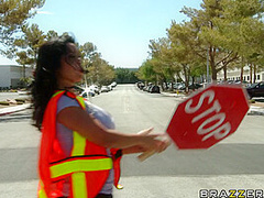 Stop! Crosswalk Tits With Johnny Sins, Sienna West - Brazzers