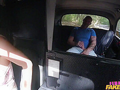 Nathaly Cherie In Passenger Obsessed By Drivers Jug