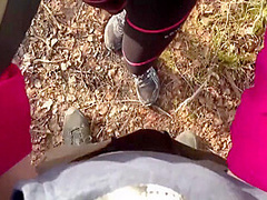 Sensual Blowjob In The Forest With Cum In Mouth 10 Min