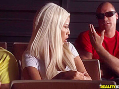 Shameless Milf Slut Rides Huge Cock In The Public Cinema! With Bridgette B And Sean Lawless